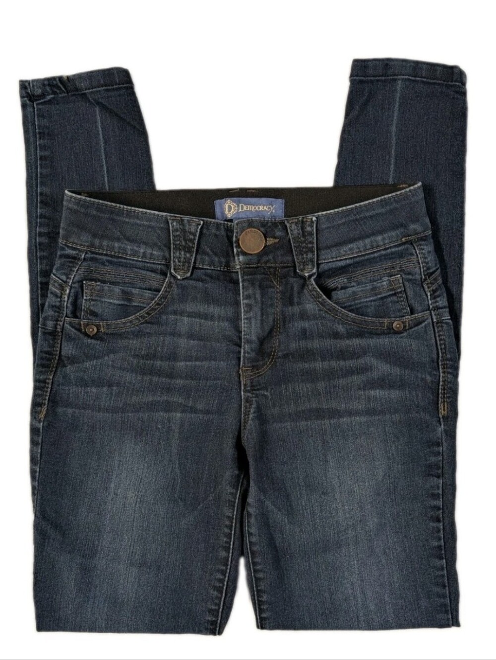 Democracy Ab-solution Jeans Womens Size 0 Dark Wash Skinny Stretch Denim